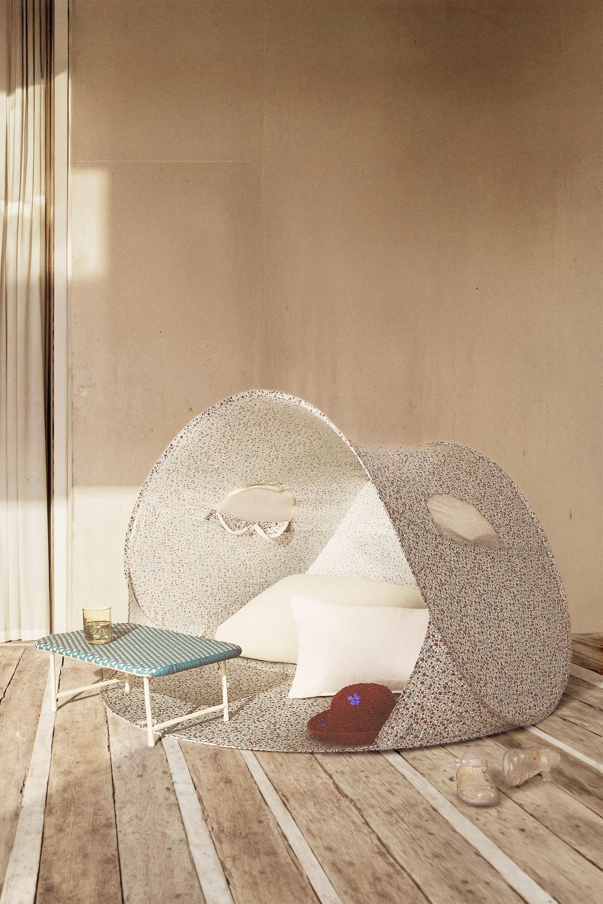 ABRI DE PLAGE ENFANT IMPRIMÉ FLORAL